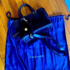Small brown Cole haan tote, leather lightly used